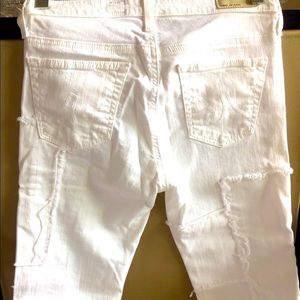 AG White Denim with Patchwork